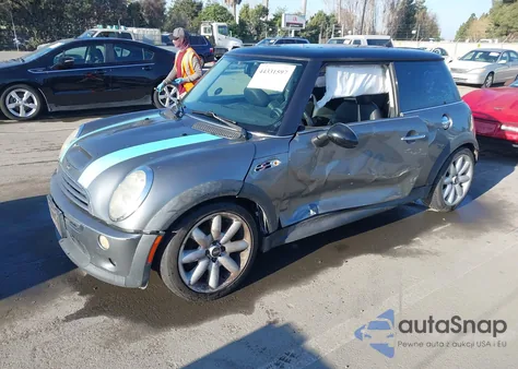 2005 Mini Cooper S z USA, uszkodzony, nr VIN WMWRE335X5TL13593